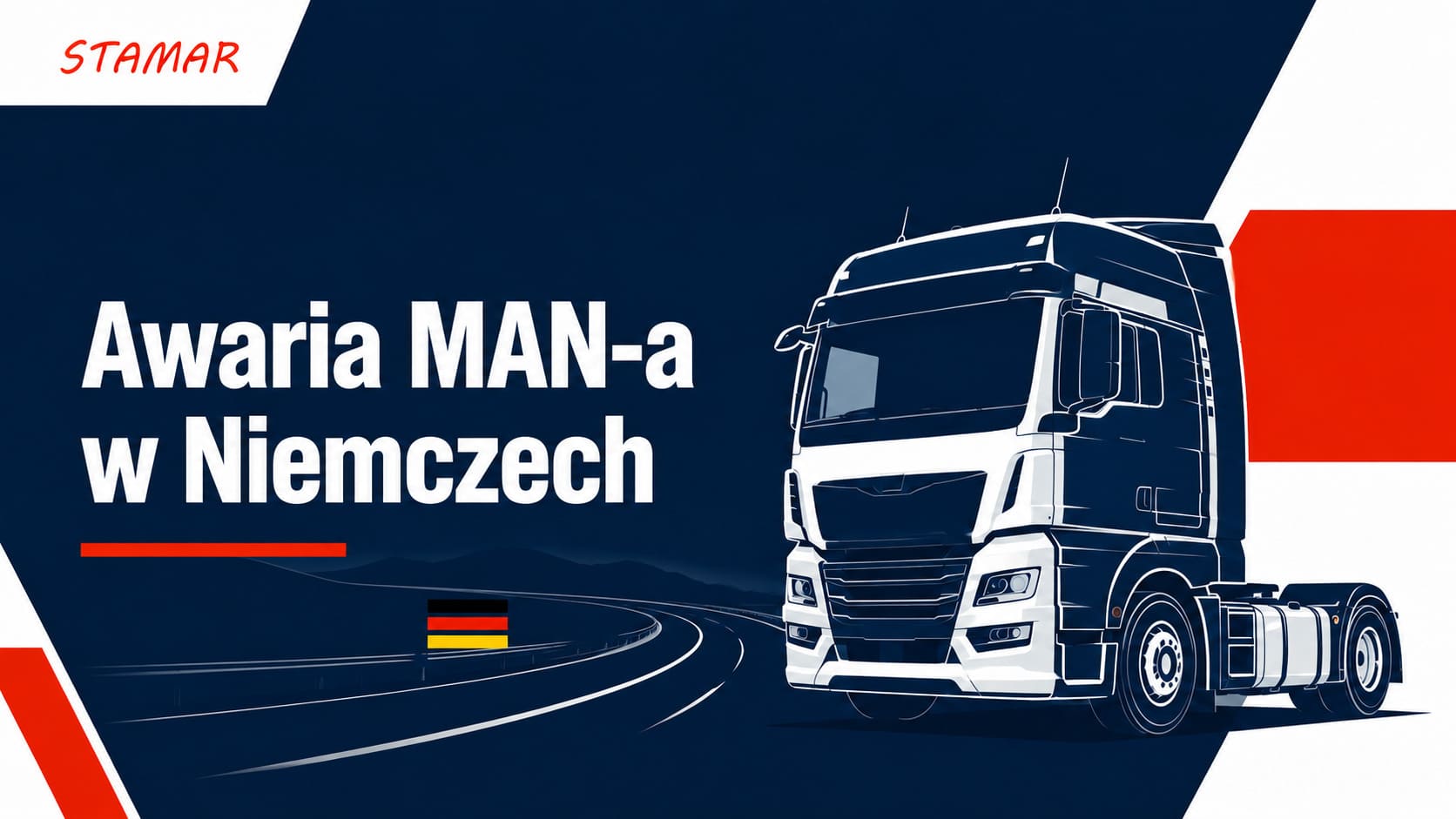 Awaria MAN-a w Niemczech — mobilny serwis ciężarówek